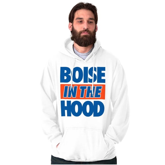 Boise in the Hood Funny Idaho City Unisex Plus Fleece Graphic Hoodie Brisco Brands 4X