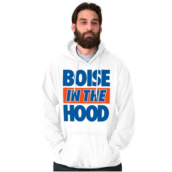 Boise in the Hood Funny Idaho City Unisex Plus Fleece Graphic Hoodie Brisco Brands 2X