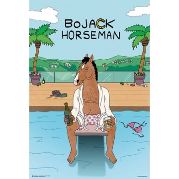 Bojack Horseman Pool Poster (24 x 36)