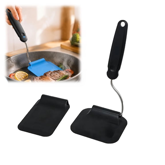 Bojji Spatula – Adjustable Angle Kitchen Turner with Swappable Heads, Non-Stick Safe, Heat Resistant, Ergonomic Handle, Dishwasher Safe (2PCS)