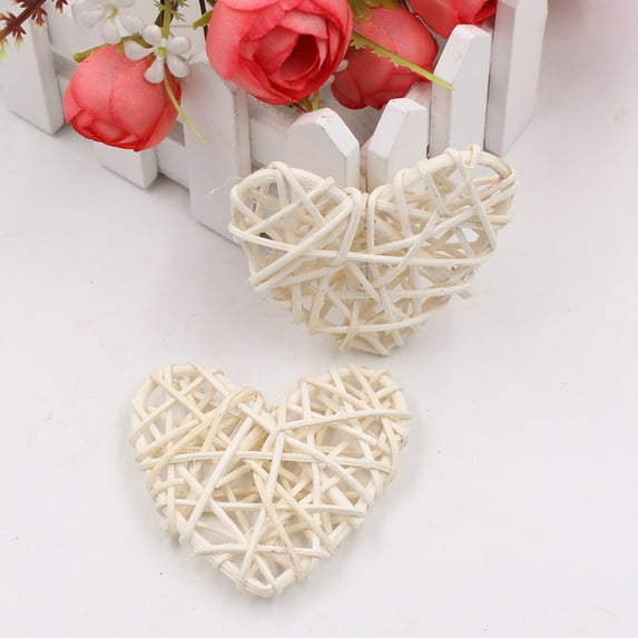 Bojue DIY Wreath Accessories Decorative Craft Rattan Ball Pendant Vine Vase Garland Balls Valentines Decoration 10pcs