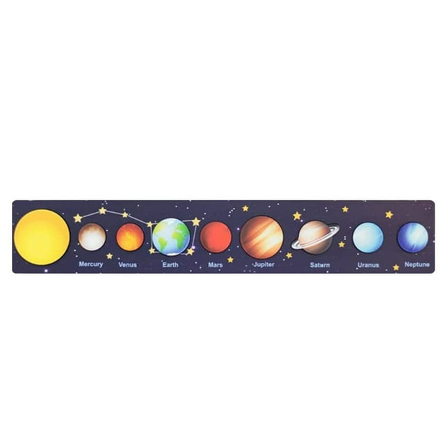 Bojue Wooden puzzle puzzle solar system tray puzzle game wooden