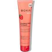 Boka Fluoride-Free Toothpaste with Nano Hydroxyapatite – Gentle for Sensitive Teeth, Natural Whitening, Strawberry Mango Flavor – 4 Fl Oz, For Kids & Adults
