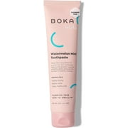 Boka Fluoride-Free Toothpaste with Nano Hydroxyapatite – Gentle for Sensitive Teeth, Natural Whitening, Watermelon Mint Flavor – 4 Fl Oz, For Kids & Adults