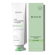 Boka Fluoride Free Toothpaste, Nano Hydroxyapatite Toothpaste, Appropriate for Sensitive Teeth - Ela Mint Flavor, 3.4 fl oz