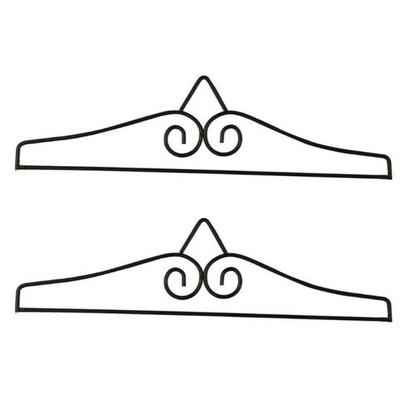 2pcs Garden Flag Stand Horizontal Flag Holder Metal Weather-Proof Flag Wall Hangers Easy Mounting for Party Decors