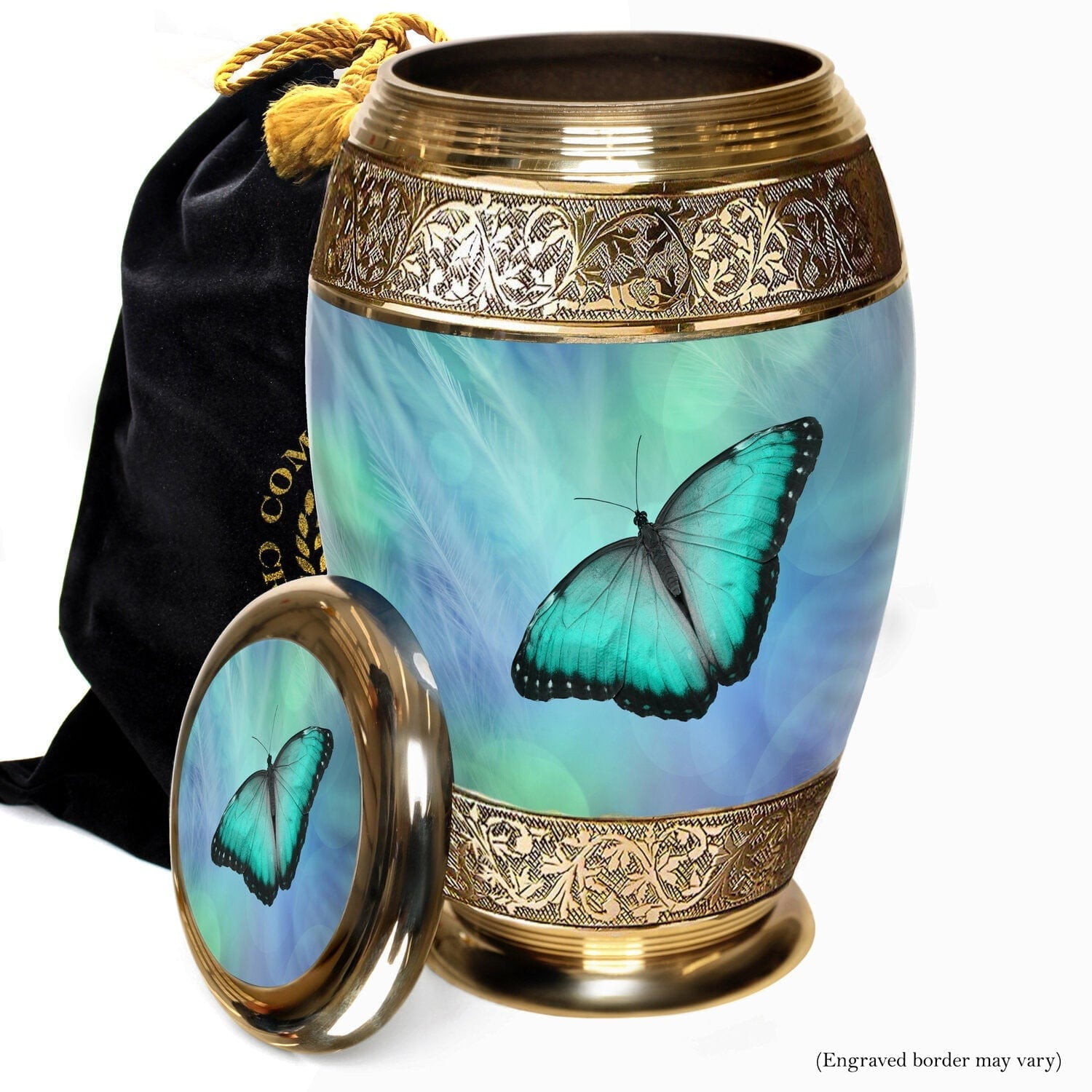 Bokeh Butterfly Urns for Cremation Ashes Large Urn XL or Small Keepsake Urns for Adult Cremation