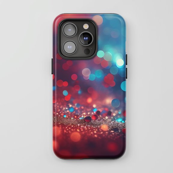 Bokeh Lights For All iPhone Series Tough Phone Case Glitter Gradient