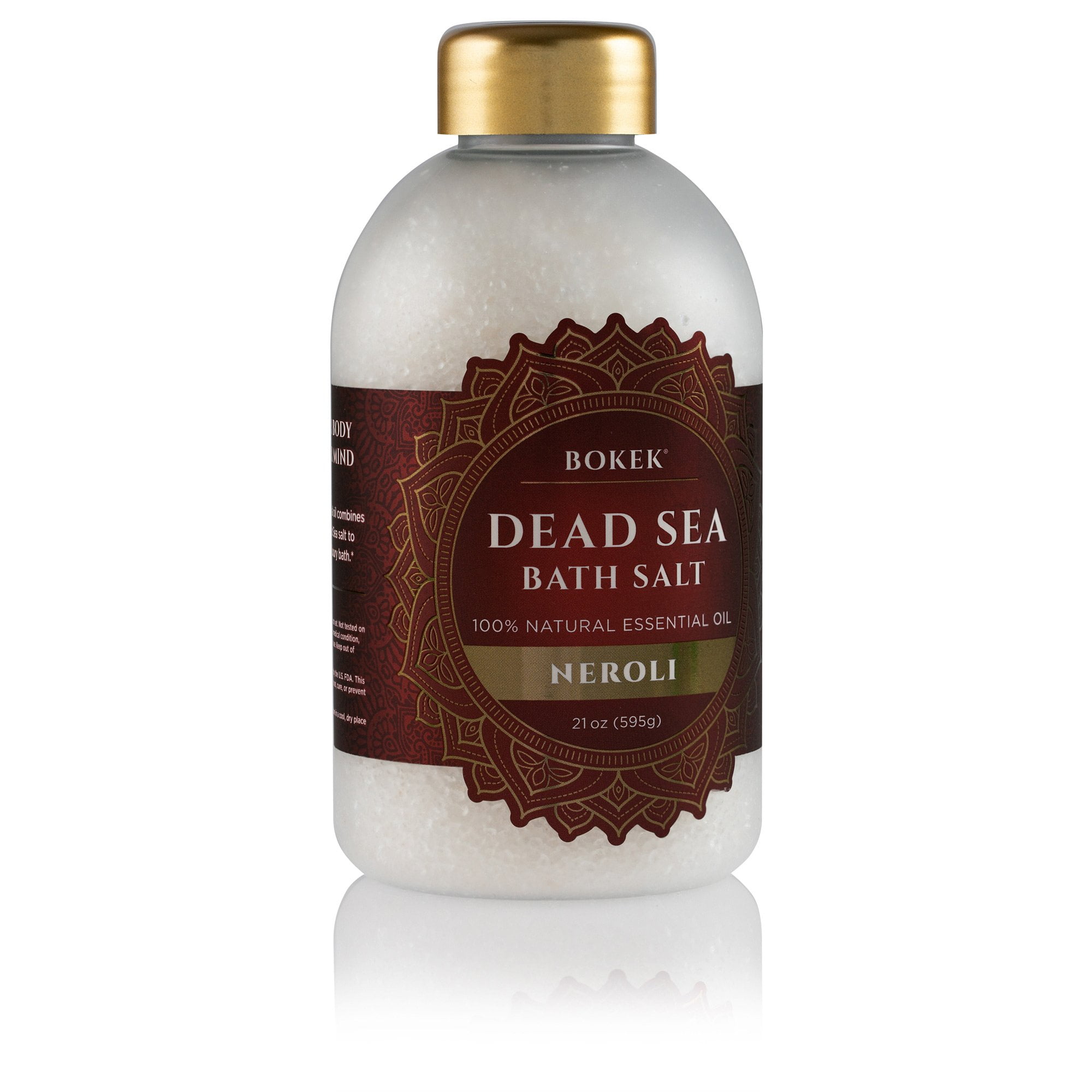 Bokek Natural Dead Sea Bath Salt With Neroli Essential Oil, 21 Oz, 3