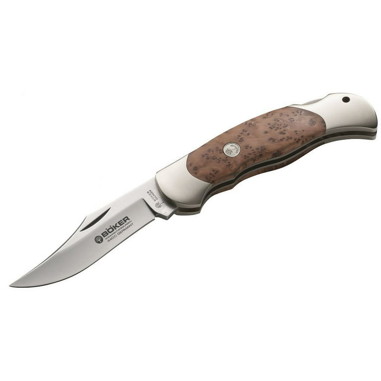 Boker Tree Brand Thuya Wood Optima Lockback Stainless Pocket Knife
