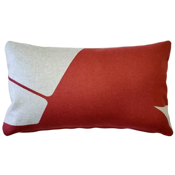 Boketto Spanish Red Throw Pillow 12x19, Pillow Cover