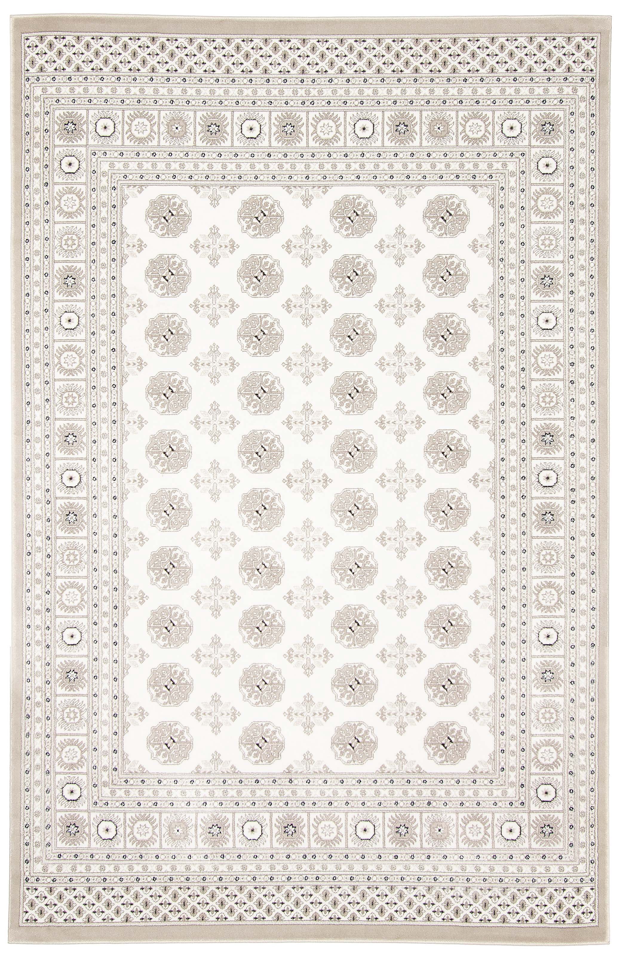 Polypropylene Rung Bokhara Ivory Polypropylene Rug 5'3