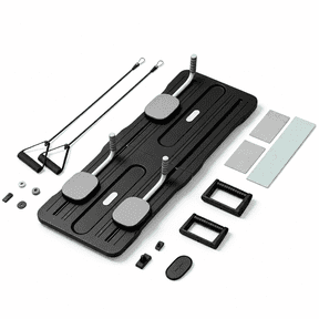 Foldable Pilates Board with Resistance Bands A versatile and portable Pilates machine perfect for home workouts; an all-in-one core and abdominal trainer fitness equipment suitable for bo