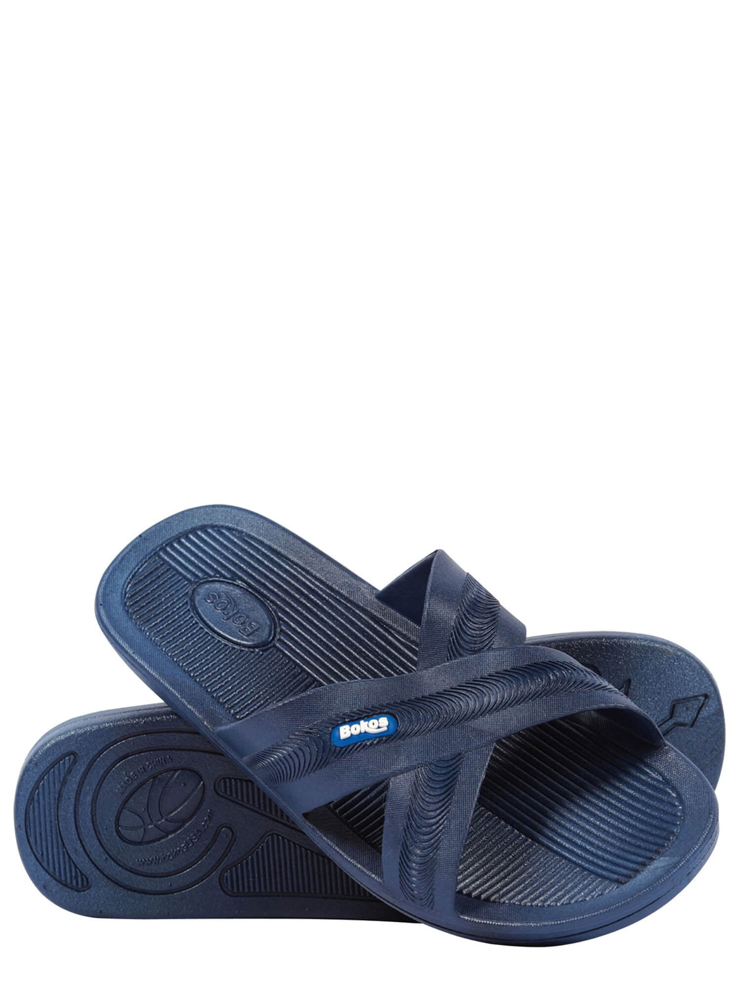 Smartdogs Blue Criss Cross Flip Flop Cushioned Sandals Sippers Size 9.5-to 10 XL Litfun Women main image 4