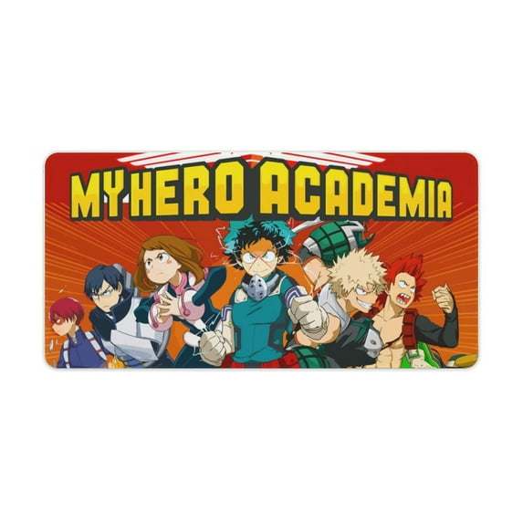 Boku My Hero Academia Mouse Pad Extended Gaming No-sliped Large Desk Mat Stitched Edge Keyboard Mat Mousepad