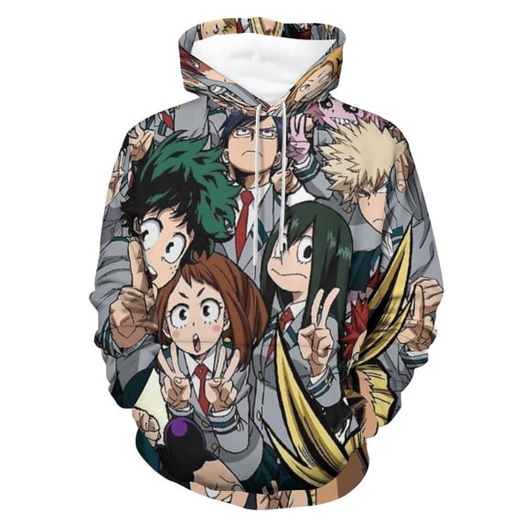 Boku My Hero Academia Sweatshirt For Mens And Womens Fashion Hoodies Pullover Athletic Daily Hoody Hooded With Pocket And Drawstring Adult Unisex Sweatshirt Gift