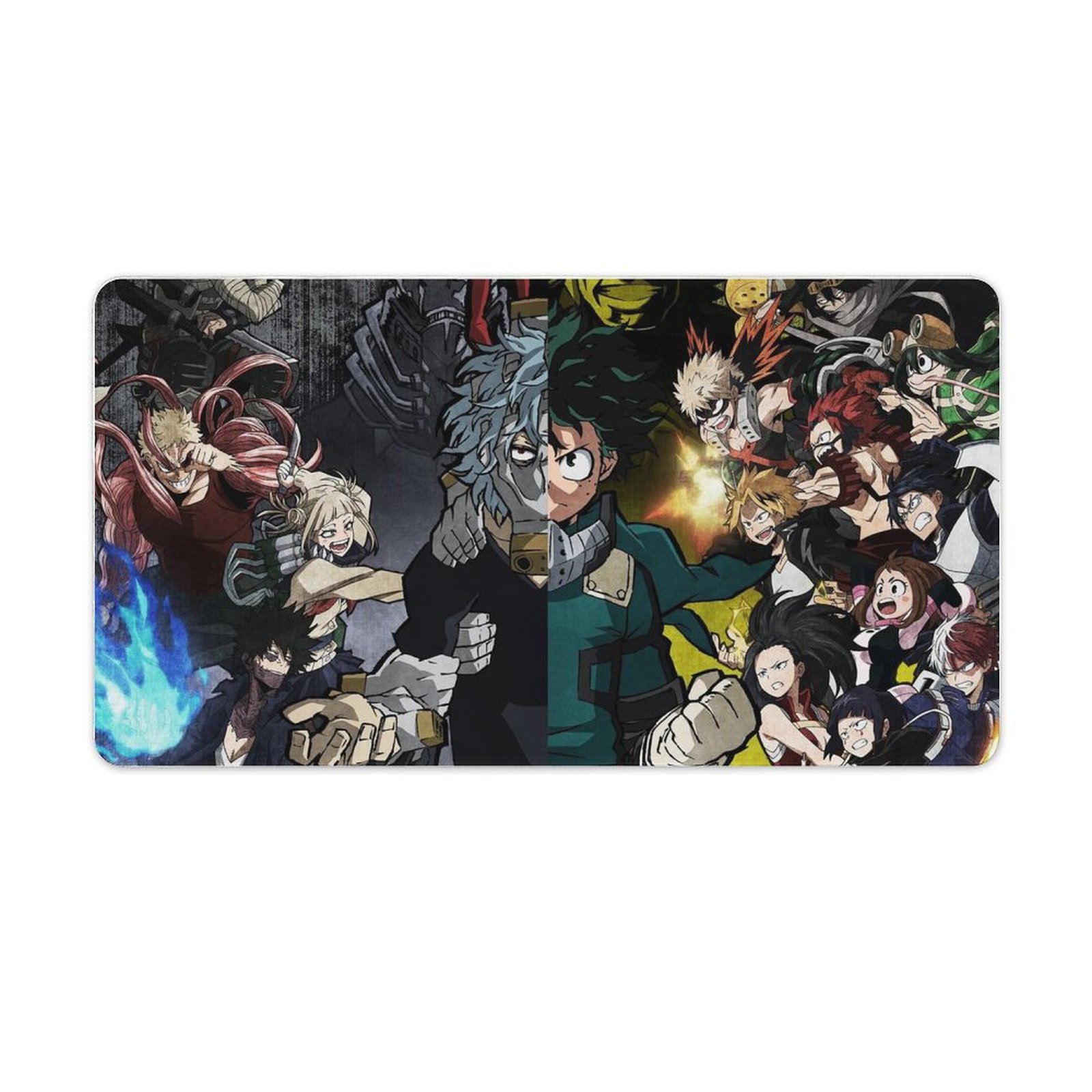 ProbTis Japanese White Mouse Pad, Large Cherry Blossom Desk Mat, XL Anime Gaming Keyboard Mat, Non-Slip Rubber Base, Big Extended Desk Protector For Home Office, 31.5"x11.8" (River Snow