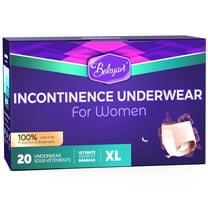 BOKYAN Incontinence Underwear for Women, Adult Diapers, Postpartum Bladder Leak Absorbency Underwear, Disposable, XL, 20 Ct