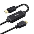 thumbnail image 1 of Bola Azul Active 4K 6 ft HDMI to Displayport Adapter Cable, Black, 1 of 7