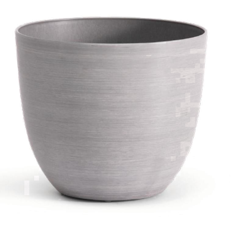 Root & Vessel Bola Round Planters, Brushed Gray, 7"
