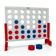 Bolaball Giant 4-In-A-Row Outdoor Wooden Game, White