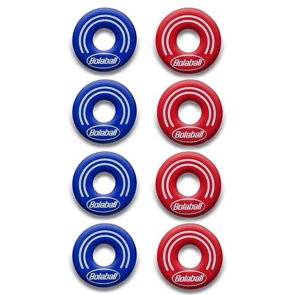 Bolaball: Washer Toss Rings Game - Giant Outdoor Yard & Lawn Activity Set, 2 Solid Wood Targets, 2.5" Washers, Bulls-Eye Pitching, Adults & Family