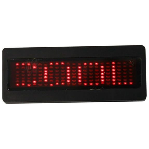Bolan Programmable Scrolling Red LED Name Tag, Reusable Name Badge, PriceTag ID Tag office magnetic name tags, Digital Sign