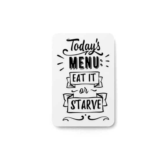 Bold 3D Printed Eat It Starve Sign Wall Art  Durable PLA Sign For Restaurants
