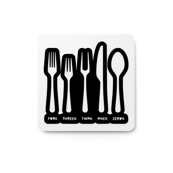 Bold 3D Printed Fork Sign Wall Art Durable PLA Sign For Restaurants, or Home