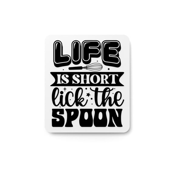 Bold 3D Printed Lick The Spoon Sign Wall Art  Durable PLA Sign for Restaurants