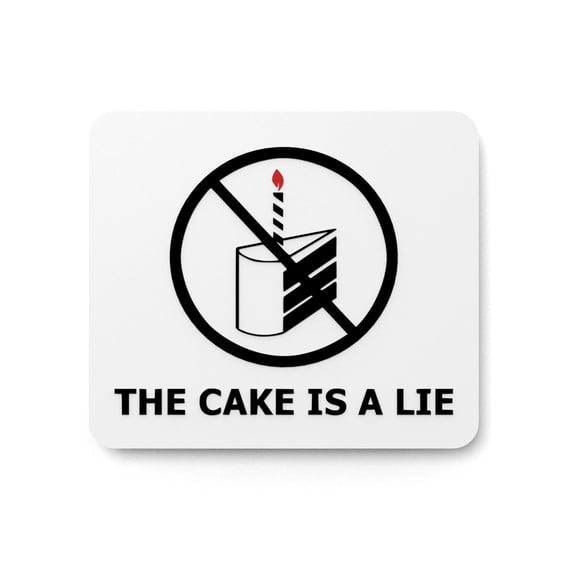 Bold 3D Printed The Cake Lie Sign Wall Art  Durable PLA Sign for Gym, Office