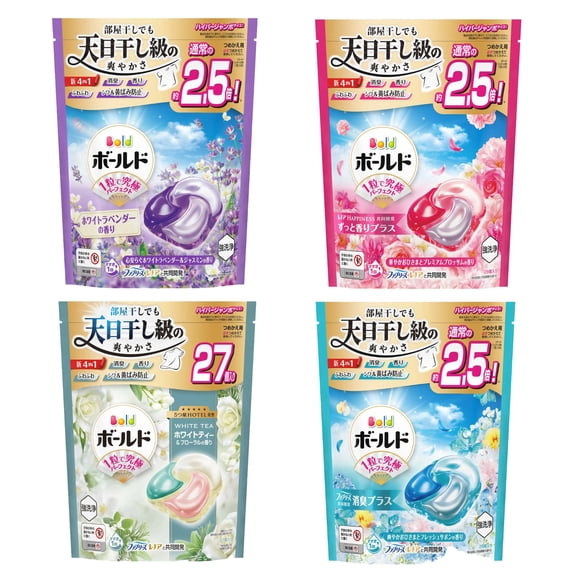 Bold 4-in-1 Gel Ball Laundry Detergent Pods  Premium Blossom Scent Refill Jumbo Size 28 Count