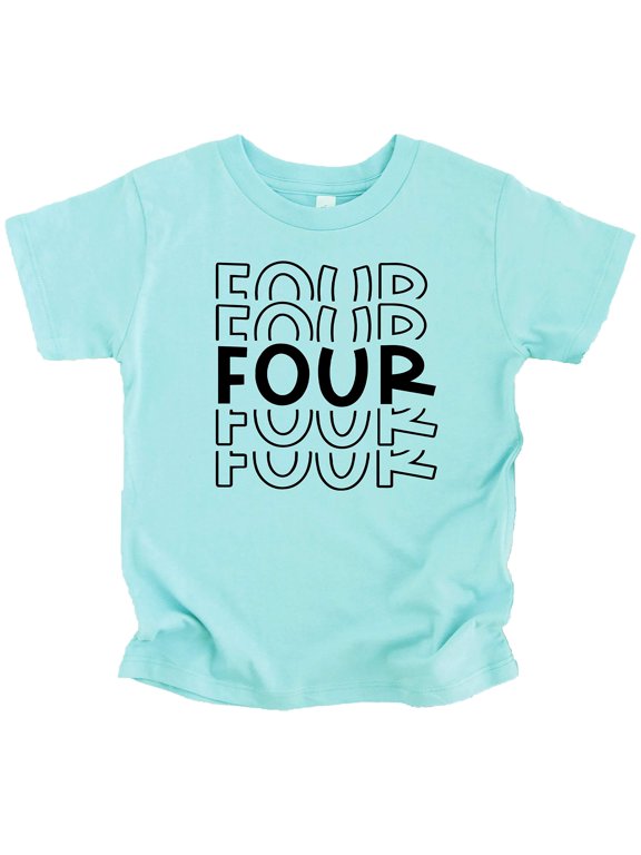 Bold 4th Birthday Explosion T-Shirts and Raglans for Girls and Boys Fourth Birthday Outfit Chill Shirt 5-6