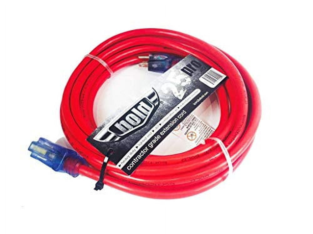 Bold 50002 Contractor Grade 12 Gauge Extension Cord 25 Red