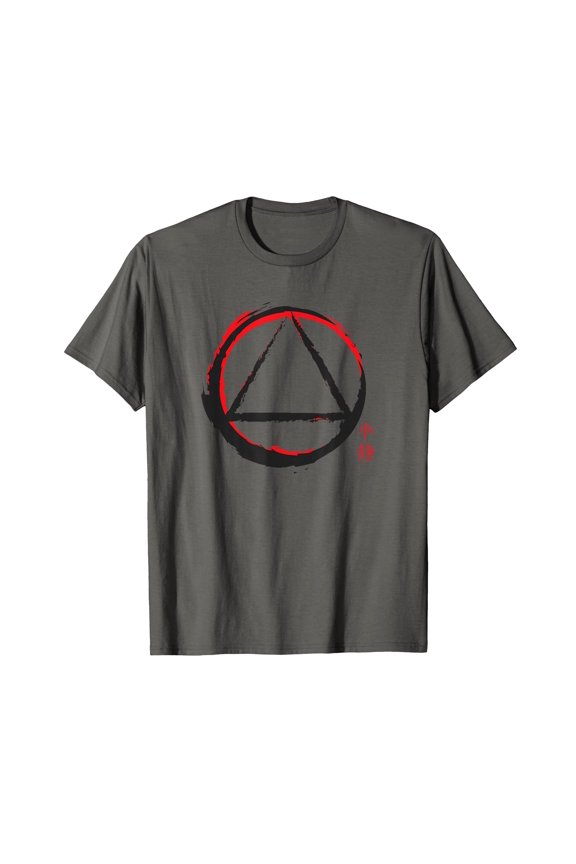 Bold AA Logo Symbol Serenity Recovery Sober Gift T-Shirt Comfort Colors for Comfortable Everyday Wear