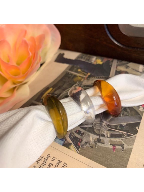Bold Acrylic Dome Ring