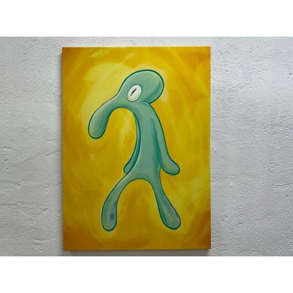 Bold And Brash Squidward Modern Home Poster,, Unframed Poster Size 8x12