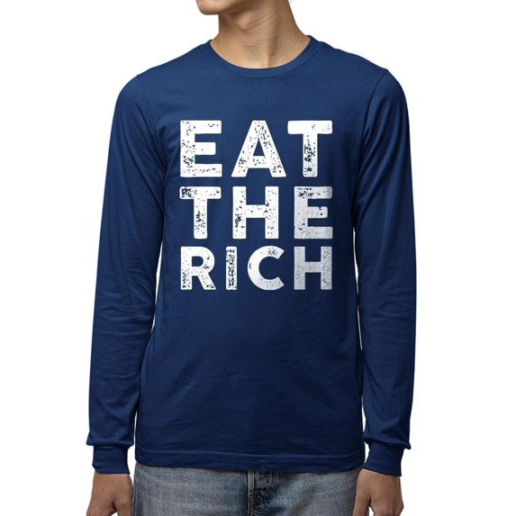 Bold Anti-Elite Graphic Tee Long Sleeve Men's
