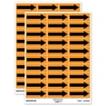 thumbnail image 1 of Bold Arrow Pointing Right Left Sticker Set - Orange - Gloss Finish - 1.75" Medium, 1 of 7