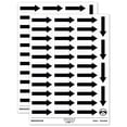 thumbnail image 1 of Bold Arrow Pointing Right Left Sticker Set - White - Gloss Finish - 1.5" Small, 1 of 7