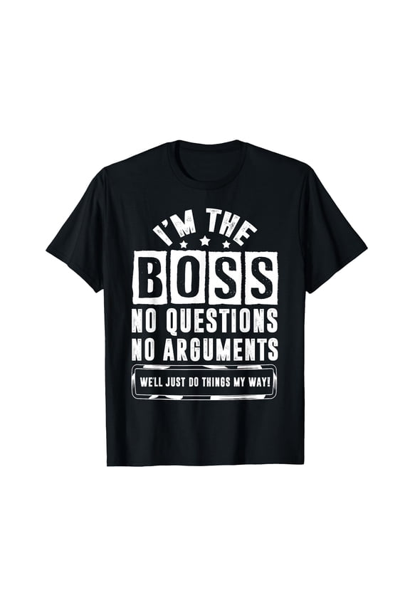 Bold Authority Statement T-Shirt for Confident Personalities