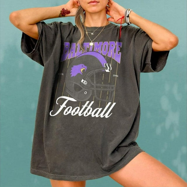 Bold Baltimore Football Fan White Cotton with Vibrant Team Helmet