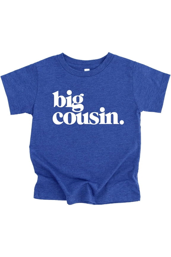 Bold Big Cousin T-Shirt for Girls and Boys Fun Family Outfits Vintage Royal Shirt 12 Months