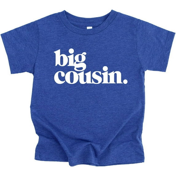 Bold Big Cousin T-Shirts for Girls and Boys Fun Family Outfits Vintage Royal Shirt