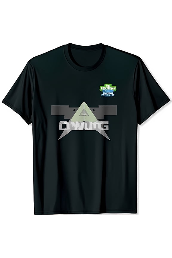 Bold Black T-Shirt with DAWG Graphic