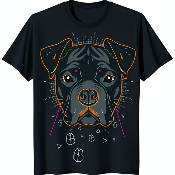 Bold Black T-Shirt with Edgy Graphic Dark Mysterious & Rebellious Style