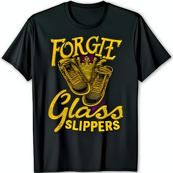 Bold Black T-Shirt with Eye Catching Gold Graphic Design a Statement
