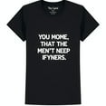 thumbnail image 1 of Bold Black T-Shirt with Eye Catching White Slogan Graphic Short Sleeve Neck, 1 of 5