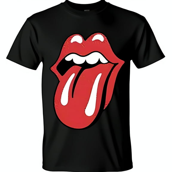 Bold Black T-Shirt with Iconic Chest Graphic Must Have for Fans