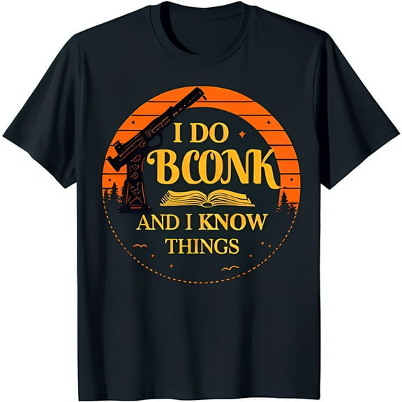 Bold Black T-Shirt with Unique Graphic & I Do Bconk Quote